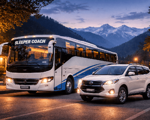 vernight journey to Manali