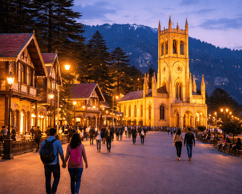 Evening at Mall Road & Ridge